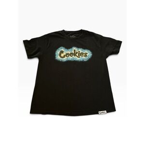 Cookies SF Island Logo Graphic T Shirt Mens L Black Streetwear Short Sleeve